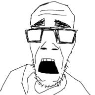 clothes glasses half-life open_mouth scared scientist scientist_01 soyjak stubble valve variant:unknown video_game // 500x500 // 12.1KB