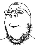 420 angry beard glasses soyjak stonetoss stubble variant:gapejak weed // 600x800 // 26.1KB