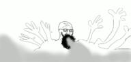 animated arm crazed distorted glasses hand moving open_mouth soyjak stubble subvariant:soyak_(crazed) variant:soyak // 1416x672 // 2.3MB