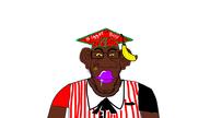 atlanta banana big_ears big_nose cleveland clever_boy ear glasses kfc monkey neutral nigger niggermutt niggers nose_ring ohio purple_lipstick shitskin soyjak star_of_david stubble subvariant:neutralplier variant:markiplier_soyjak watermelon white_background yellow_sclera // 1920x1080 // 234.2KB
