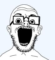 glasses soyjak stubble variant:rubberjak // 459x500 // 8.4KB