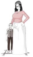 2soyjaks artist:zarzour avengers blue_eyes closed_mouth coomer_artstyle drawing glasses short smile soy soylent soylent_(cacao) tall variant:chudjak variant:soytan white_skin // 600x1010 // 216.7KB