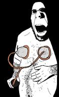 dark glasses hairy mouth_open nipple rape sex_toy shadow stubble subvariant:hornyson variant:cobson // 774x1274 // 84.0KB