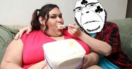 arm clothes club fat fat_fetish feeder_fetish glasses hair ice_cream irl looking_at_you my_600_pound_life plaid soyjak spoon stubble subvariant:clubson subvariant:hornyson teeth variant:cobson woman // 1200x630 // 782.2KB