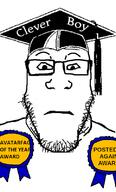 award clever_boy clothes hat neutral subvariant:neutralplier variant:markiplier_soyjak // 482x800 // 141.9KB