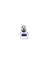 country flag glasses open_mouth russia soyjak stubble variant:thps_soyjak // 2210x2649 // 173.8KB