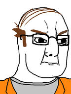 angry balding brown closed_mouth clothes dwayne_lafontant glasses hair over_the_hedge soyjak variant:chudjak verminator // 645x860 // 80.2KB