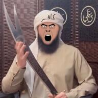 kafir open open_mouth shia soyjak sword variant:cobson // 1170x1168 // 2.0MB