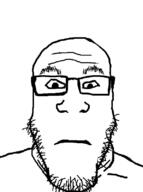 glasses neutral stubble subvariant:neutralplier variant:flartson variant:markiplier_soyjak // 596x800 // 84.5KB