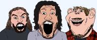 aryan beard blonde_hair_ brunette brunette_hair clothes gemerald gemeraldiest_comments_section💎💎💎enter_as_you_please💎💎💎 hair jacksepticeye long_hair looking_at_you markiplier meta:featured meta:gem meta:get meta:op_is_an_aryan_beast multiple_soyjaks no_glasses nose open_mouth pewdiepie soyjak stretched_mouth stubble teeth teeth_showing transparent_background trio variant:feraljak variant:impish_soyak_ears variant:markiplier_soyjak white_skin wrinkles youtuber // 2926x1207 // 484.1KB aryan beard blonde_hair_ brunette brunette_hair clothes gemerald gemeraldiest_comments_section💎💎💎enter_as_you_please💎💎💎 hair jacksepticeye long_hair looking_at_you markiplier meta:featured meta:gem meta:get meta:op_is_an_aryan_beast multiple_soyjaks no_glasses nose open_mouth pewdiepie soyjak stretched_mouth stubble teeth teeth_showing transparent_background trio variant:feraljak variant:impish_soyak_ears variant:markiplier_soyjak white_skin wrinkles youtuber // 2926x1207 // 484.1KB