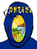 flag flag:montana glasses looking_at_you montana smile soyjak spanish_text stubble subvariant:wholesome_soyjak teeth template text tree united_states variant:gapejak // 582x772 // 35.1KB