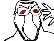 bald beard big_nose drawing eyebrows glasses hand red_eyes stubble variant:cobson white_background white_skin // 480x360 // 46.1KB bald beard big_nose drawing eyebrows glasses hand red_eyes stubble variant:cobson white_background white_skin // 480x360 // 46.1KB