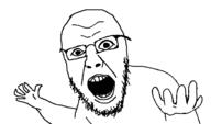 floating glasses hand levitating looking_at_you monochrome soyjak stubble subvariant:yurjak_double telekinesis template variant:yurjak // 750x442 // 12.1KB