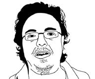 abakarir clothes daddy_cool ear glasses hair mustache open_mouth soyjak stubble variant:unknown // 549x455 // 64.2KB