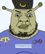 big_eyebrows big_lips big_nose clothes crimea crimeanchud_(shrek) ear eyebrows eyes fat flag:crimea flag:turkiye hat head monster obese ogre ogre_ears satoko_fans_arent_white_(NameFag) seljuk shrek smug stubble tatar turkiye turknigger turkroach ushanka variant:bernd wrinkles // 592x720 // 44.5KB