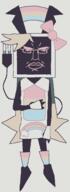 FPEgem Ruby_FPE artist:XXX_SKIBIDISIGMA_XXX aryan blond bow female fundamental_paper_education hair plug rainbow robot shoe subvariant:unbotheredchud tail variant:chudjak // 549x1500 // 22.3KB
