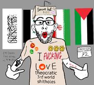 afghanistan black_lives_matter blm_logo commie communism i_fucking_love iran palestine reddit redditard soyjak syria taliban tranny white_guilt // 618x559 // 157.1KB