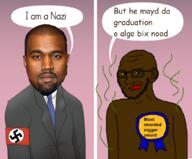 kanye_west nazism nigger pizzacakecomic retarded_nigger_award variant:soyak // 1024x848 // 364.9KB
