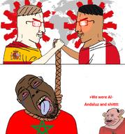 amerimutt black_skin brown_skin closed_mouth countrywar earring flag:morocco flag:peru flag:spain hispanidad meta:op_is_a_shalala_for_not_adding_a_variant_tag morocco nas:amerimutt open_mouth peru spain spanish spanish_empire stubble tongue_out variant:bernd variant:chudjak white_skin // 1060x1140 // 526.7KB amerimutt black_skin brown_skin closed_mouth countrywar earring flag:morocco flag:peru flag:spain hispanidad meta:op_is_a_shalala_for_not_adding_a_variant_tag morocco nas:amerimutt open_mouth peru spain spanish spanish_empire stubble tongue_out variant:bernd variant:chudjak white_skin // 1060x1140 // 526.7KB