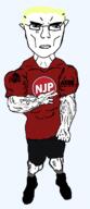 angry buff closed_mouth clothes ear full_body glasses hair national_justice_party soyjak subvariant:chudjak_front subvariant:unbotheredchud variant:chudjak vein yellow_hair // 549x1268 // 61.3KB