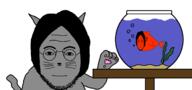 animal cat closed_mouth fish glasses nose stubble variant:lennonjak // 1700x800 // 46.6KB