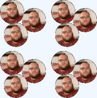2019 3dgifmaker animated beard closed_mouth clothes distorted ext=gif fat fat_duel glasses irl open_mouth red_tshirt schizo soyboy subvariant:fatjak_irl tshirt variant:fatjak // 250x250 // 966.0KB