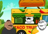 ai_generated bloodshot_eyes car closed_mouth double_chin ear eating food frown glasses ias looking_at_you mexico redraw smile soyjak stand stubble subvariant:gapealien subvariant:impaish taco variant:impish_soyak_ears variant:meximutt vehicle wrinkles // 2100x1500 // 2.0MB
