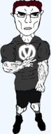 black_shirt clothes soyjak subvariant:chudjak_front subvariant:unbotheredchud variant:chudjak whats_the_logo_on_his_shirt // 464x1215 // 117.9KB