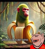 ai_brainrot ai_generated amerimutt banana brainrot chimpanzini_bananini italian_meme // 500x539 // 90.5KB