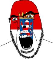 Hesse angry country crown flag flag:hesse full_head germany glasses hair lion looking_to_the_right open_mouth soyjak stubble teeth variant:cobson // 721x789 // 72.2KB
