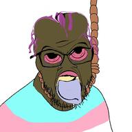 big_head brown_skin brown_troonjak mustache open_mouth rope tranny // 1500x1500 // 129.1KB
