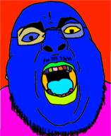 angry colorful fat open_mouth soyjak variant:chugsjak // 1124x1374 // 486.7KB