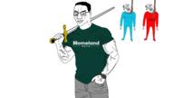 1488 3soyjaks arm buff closed_mouth clothes communism conservative_party hair hand hat holding_object holding_sword homeland_party judaism kike kippah labour_party politics smirk smug soyjak t-shirt text uk_politics united_kingdom variant:bernd variant:chudjak vein // 1920x1080 // 430.1KB
