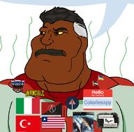 Colorlesspy(user) agnostic agnosticism atheism autobot brown_skin fpe fundamental_paper_education invincible_(show) italy kaaatie katie_(fpe_tranny_creator) liberia metal_gear_rising omni_man palestine_flag shitalian shitaly shitskin slopjak stink_lines stinky subvariant:mexiaryan t50_eyes transformers turkiye turkroach ukrainian_flag variant:meximutt // 886x872 // 277.2KB
