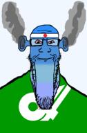 angry bald bloodshot_eyes blue blue_skin calm closed_mouth ear flag flag:japan flag:mie fume glasses japan mie ogre_ears seethe smoke soyjak stretched_chin stubble template todofuken transparent_background variant:markiplier_soyjak // 823x1250 // 66.6KB