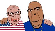 2soyjaks amerimutt black_sclera brown_skin euromutt europe european_union flag:european_union flag:united_states friendship glasses half_open_mouth mutt_lips no_more_brother_wars smile stubble variant:cobson variant:feraljak white_sclera // 1920x1080 // 100.9KB 2soyjaks amerimutt black_sclera brown_skin euromutt europe european_union flag:european_union flag:united_states friendship glasses half_open_mouth mutt_lips no_more_brother_wars smile stubble variant:cobson variant:feraljak white_sclera // 1920x1080 // 100.9KB