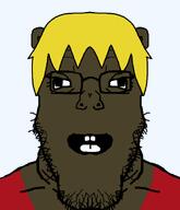 clothes ear glasses hunky_twink_sex_machine open_mouth stubble subvariant:fazjak teeth transparent_background variant:markiplier_soyjak white_skin yellow_hair // 1200x1400 // 184.9KB clothes ear glasses hunky_twink_sex_machine open_mouth stubble subvariant:fazjak teeth transparent_background variant:markiplier_soyjak white_skin yellow_hair // 1200x1400 // 184.9KB