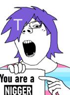 angry covered_eyes femjak flag:transgender_pride_flag ftm pointing pooner purple_hair sign terry_crews(namefag) trans trans_flag variant:gapejak // 870x1174 // 36.9KB