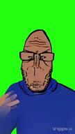 ai_generated beard blue brown_skin clothes euromutt glasses green_screen hoodie oh_when_the_saints_are_marching_in stubble subvariant:euromutt variant:markiplier_soyjak video viggle // 720x1280, 19.6s // 5.4MB