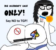 ace_of_spades ass censored closed_eyes company google hair microsoft microsoft_rewards open_mouth soyjak tattoo technology text variant:soytan windows_xp // 738x656 // 126.2KB