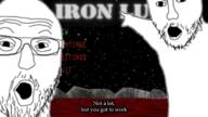blood iron_lung menu mountain sea space star stars variant:two_pointing_soyjaks video_game // 1280x720 // 546.5KB
