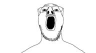looking_up open_mouth shocked soyjak template variant:kudojak // 1271x703 // 91.4KB