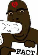 animated black_skin blowjob bwc cum fact glasses hand holding_object meta:pornographic_content nsfw penis pointing queen_of_hearts soyjak stubble tattoo variant:cobson yellow_sclera // 775x1127 // 1.2MB