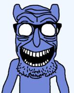 discord glasses open_mouth smile stubble teeth variant:rickjak // 829x1043 // 14.9KB