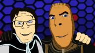 2soyjaks blue_eyes closed_mouth friendship glasses hair hand jobe_smith movie no_more_brother_wars smile soyjak stubble the_lawnmower_man variant:cobson variant:feraljak white_skin // 1920x1080 // 190.8KB