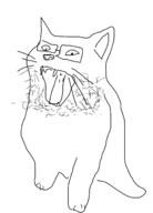 animal bakounine black_and_white cat nemo original_content wojak // 999x1385 // 172.1KB