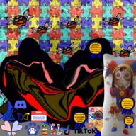 Circus_2_(NameFag) autism autism_awareness award black_skin blogo bloodshot_eyes brainlet cow_dung discord esl gooner grin hello_my_name_is_(sticker) jartycuck jartynigger nigger pedophile pomni poop series:jartybug shitskin slopjak stain tadcbrimstone the_amazing_digital_circus tiktok vantablack variant:mameson yellow_teeth // 2400x2396 // 6.7MB
