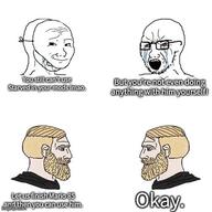 angry bald beard blond chad crying friday_night_funkin' glasses hair mask nas:nordic_chad nas:wojak red_eyes stubble variant:soyak white_background // 320x320 // 90.8KB angry bald beard blond chad crying friday_night_funkin' glasses hair mask nas:nordic_chad nas:wojak red_eyes stubble variant:soyak white_background // 320x320 // 90.8KB