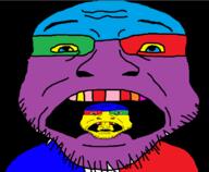 colorful glasses open_mouth soyjak stubble variant:coinjak // 1441x1189 // 37.4KB