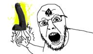 bbc dildo open_mouth queen_of_spades soyjak spade variant:yurjak // 768x442 // 55.2KB